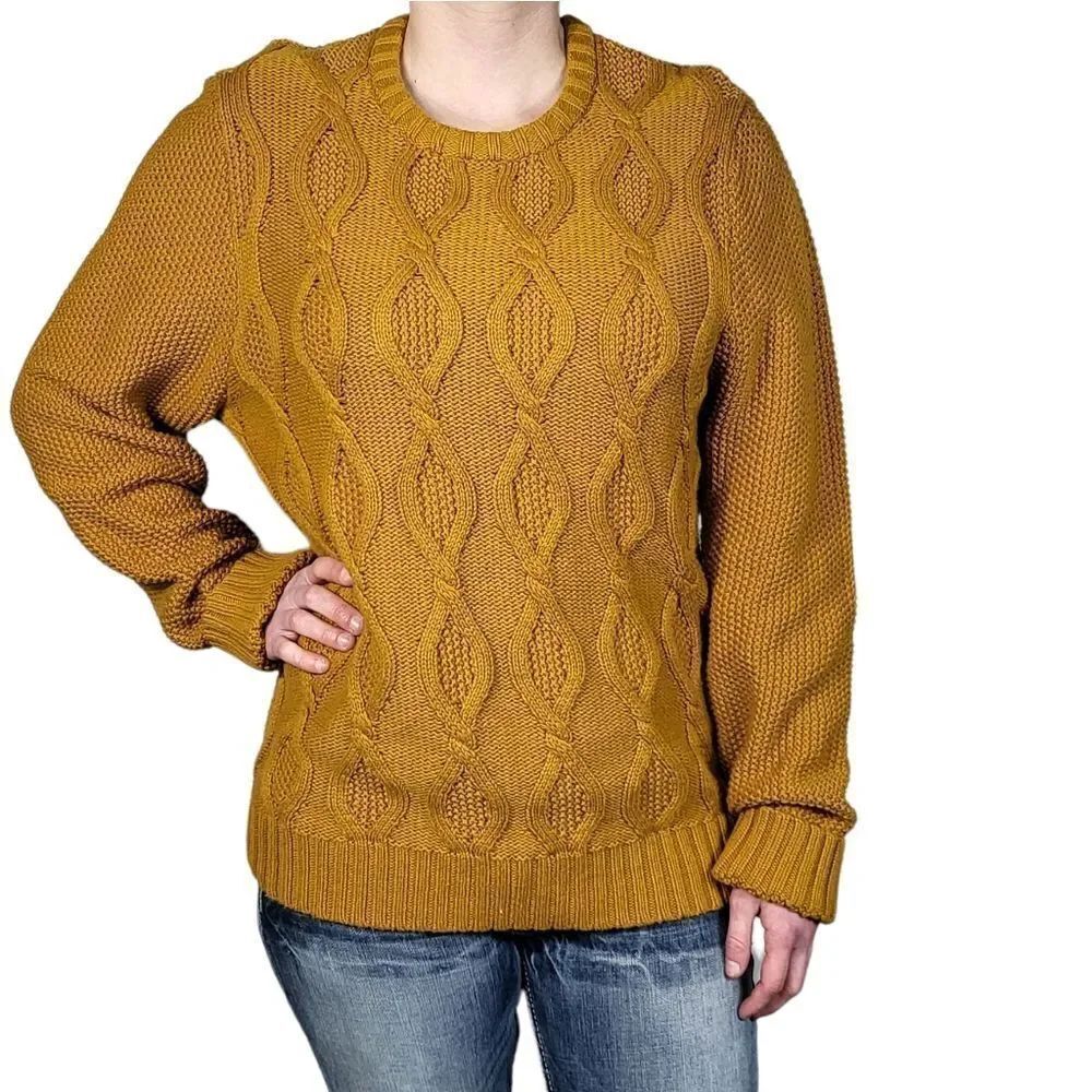 GOODFELLOW Cable Knitted sweater Size Medium